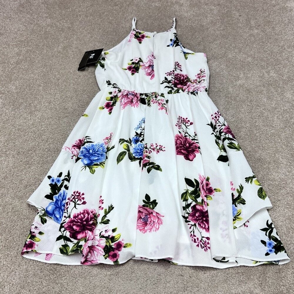 Iz Byer Dress Women’s Multicolored Floral Sleeveless Size XS NWT - Picture 10 of 13